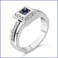 14k white gold diamond and sapphire ring 14k white gold diamond and sapphire ring