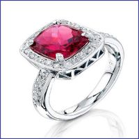 18k white gold diamond and ruby ring 18k white gold diamond and ruby ring